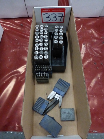 Box of Assorted Number/Letter Punches