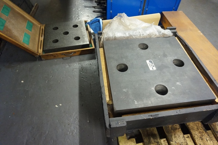 (1) 2ft x 2ft Granite Surface Block and (1) 18" x 18" Granite Surface Block