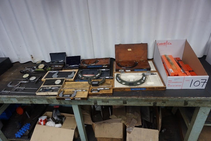 Qty of Micrometers and Bore Gauges