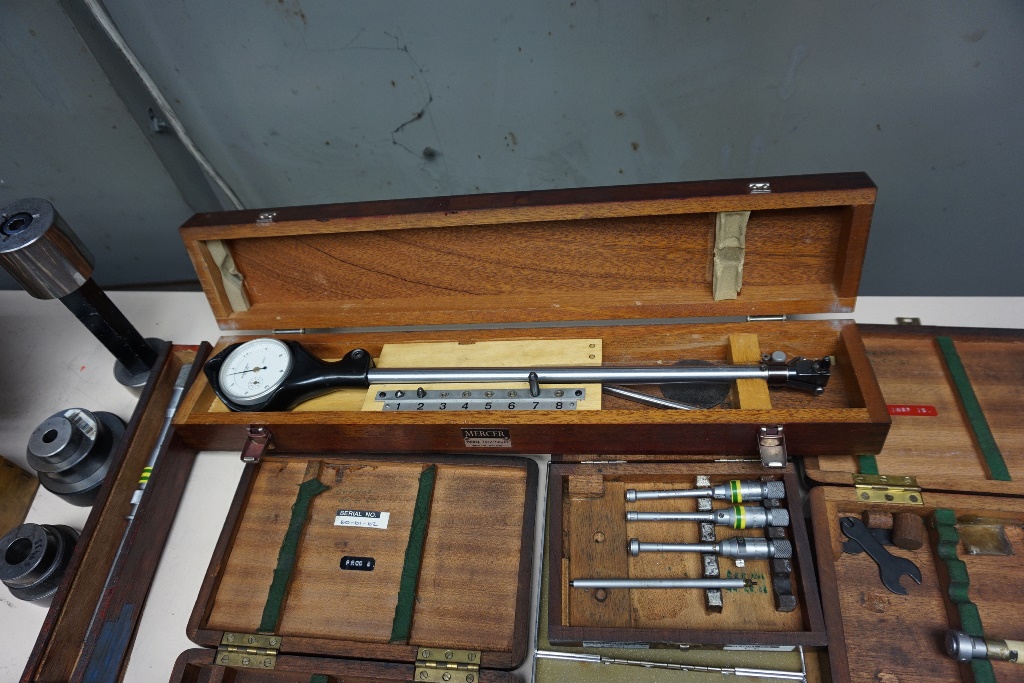 Qty of Bore Gauges, Depth Gauges and Machine Level