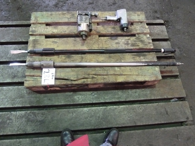 (3) Pneumatic Wrenches, (2) Pneumatic Descaling Chisels