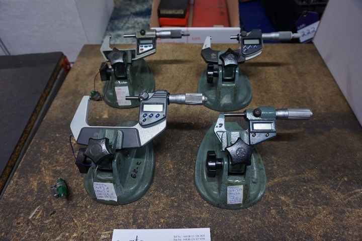 (4) IP 65 Coolant Proof Micrometers