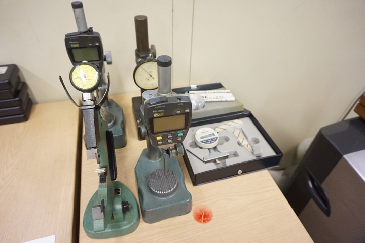 Pair of Gauge Stands with Mitutoyo Absolute Data Measure