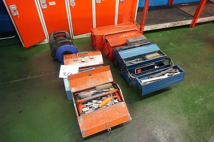 (6) Tool Boxes with Various Hand Tools