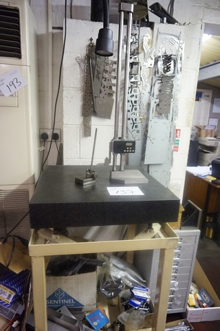 Granite Surface Table with Height Gauge