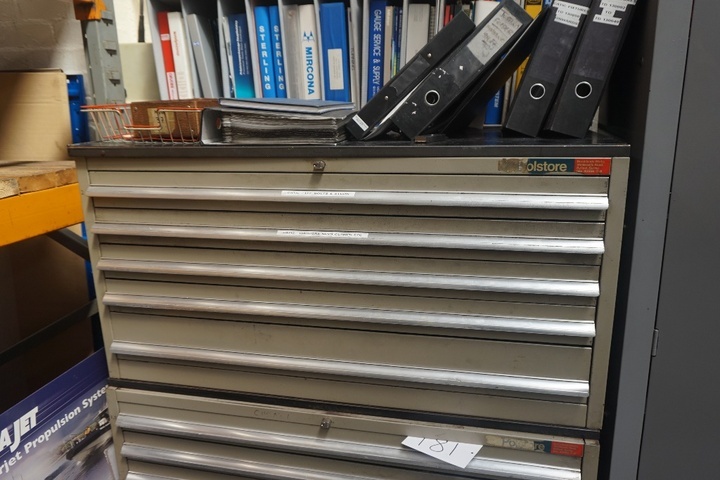 Polstore 5 Draw Cabinet including Contents