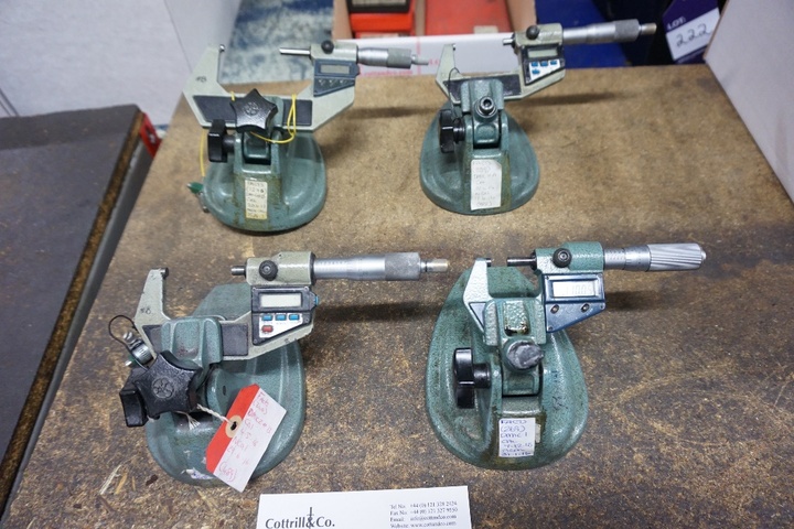 (4) IP 65 Coolant Proof Micrometers