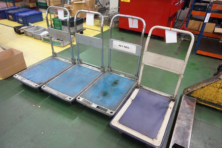 Qty Tubular Steel Framed Stock Trolley’s
