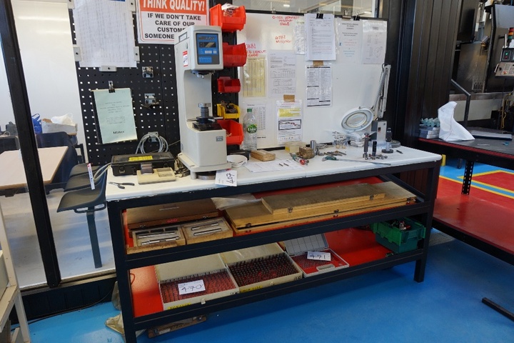 (1) Hand Tool Bench, 8 Drawer Cabinet