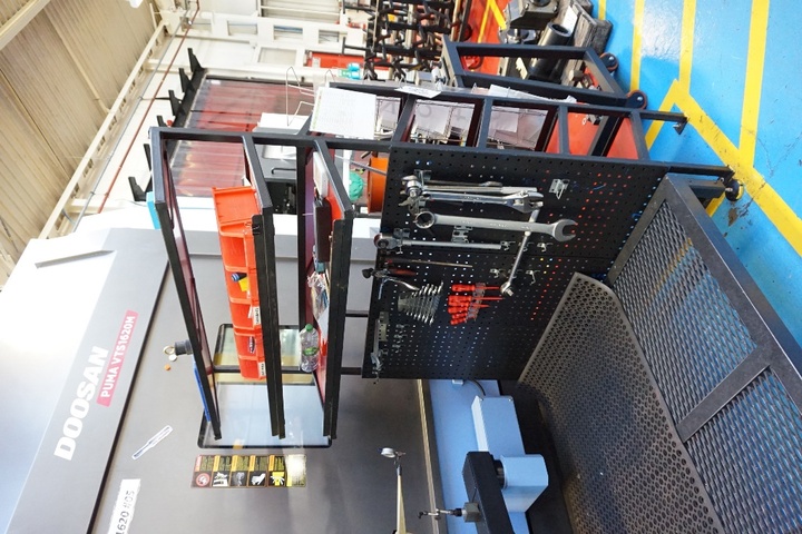 (2) Hand Tooling Benches & (1) Rack (Excluding Contents)