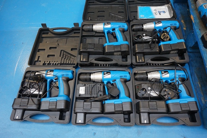 (5) Silverline Battery Powered Drills