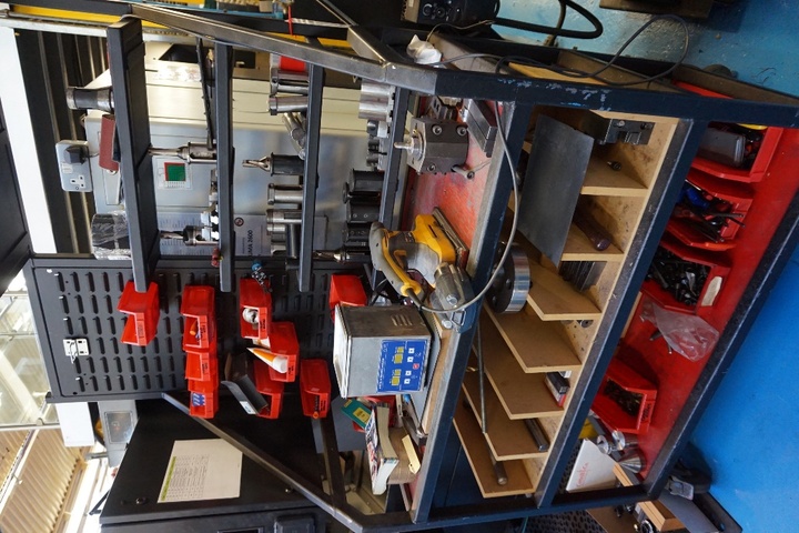 (5) Mobile Trolleys with Hand Tool Racks