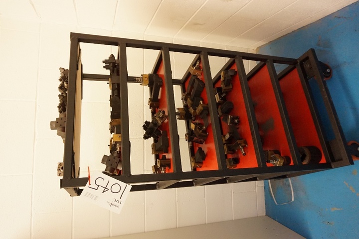 Mobile Trolley with Qty of Erowa Tooling