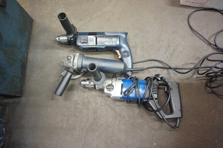 (2) Electric Drills & Grinder