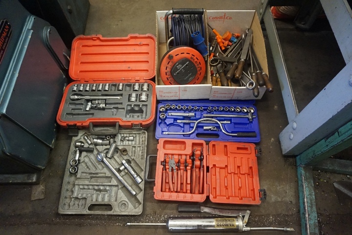 Qty of Socket Sets, Spanners & Extension Leads