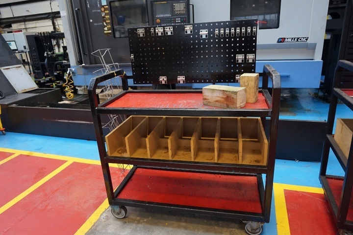 (5) Mobile Trolleys with Hand Tool Racks
