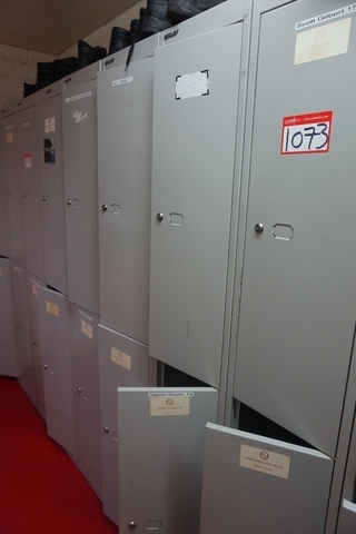 (2) x Bisley Four Unit Two Section Lockers