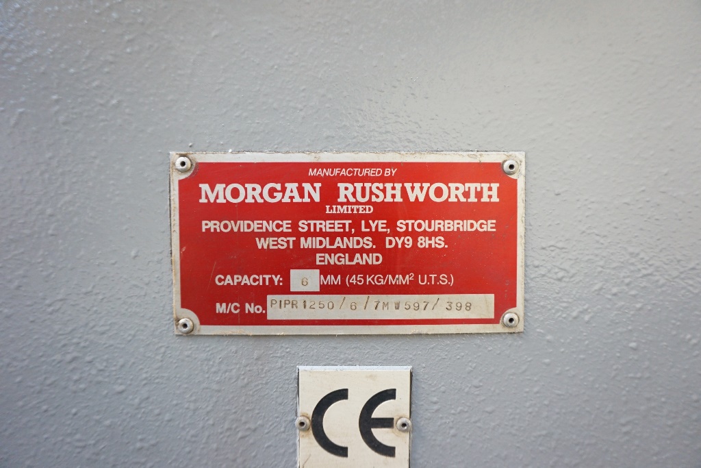 MORGAN RUSHWORTH Pinch Power Bending Rolls