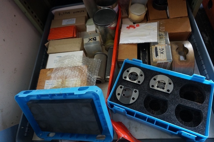 Cabinet with Spare Milling Heads