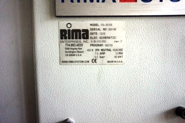 Rima RS 3610A Compensating Counter Stacker