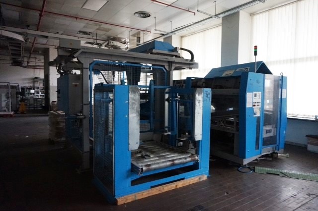 Muller Martini Type Horizontal Log Stacker with Palletiser
