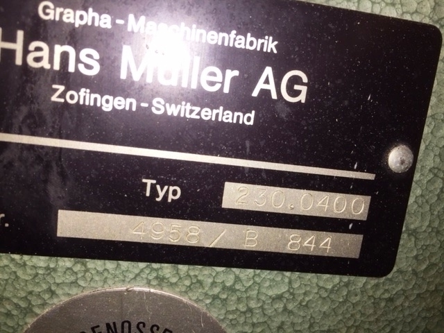 Muller Martini 230 0400 Palletiser