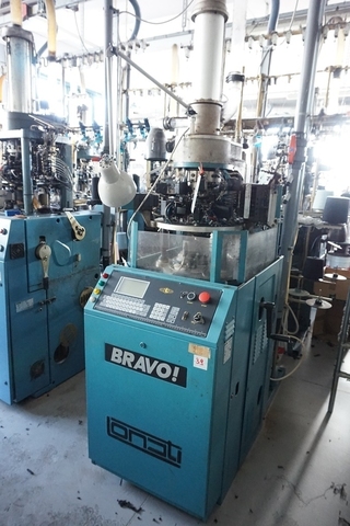 Lonati Bravo DL3C Hosiery Knitting Machine; 4'' diameter 176 Needle Count; 14 Gauge