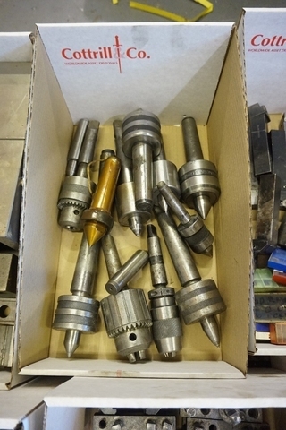 Box of Rolling Centres, Fixed Centres and Chuck Holders