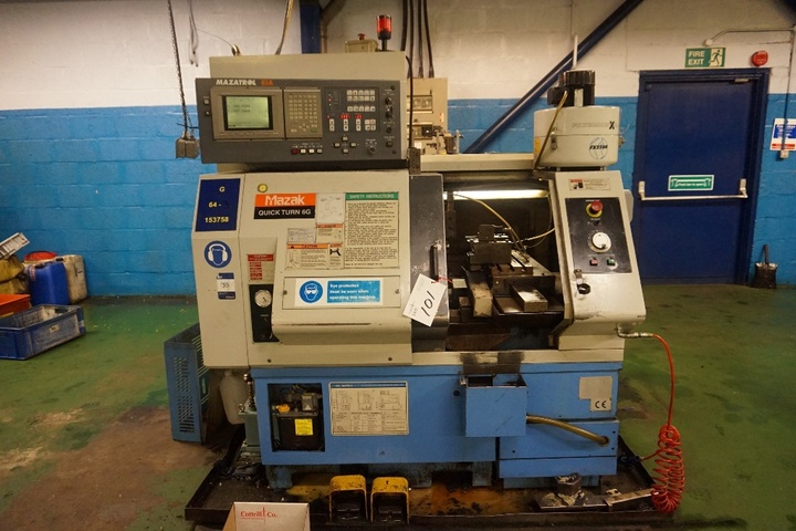 Mazak Quickturn 6G CNC Lathe with Mazatrol EIA Control