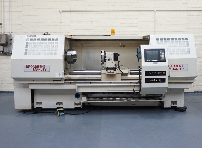 Broadbent Stanley Type FB3080 Gap Bed CNC Lathe with Anilam 4200T Control