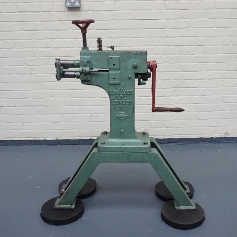 Edwards  Manual Heavy Duty Pedestal Swaging Machine