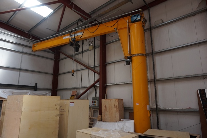 Jib Crane, 2 Ton Demag Hoist