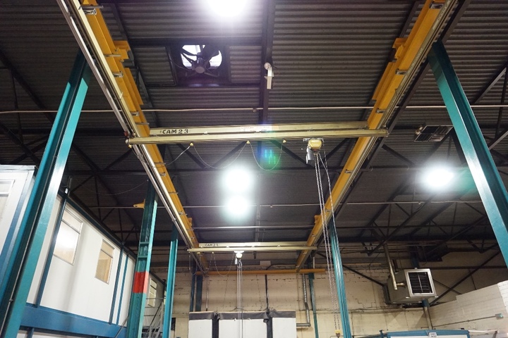 (2) Crane Care Cranes SWL 1 Ton with GLS Hoist
