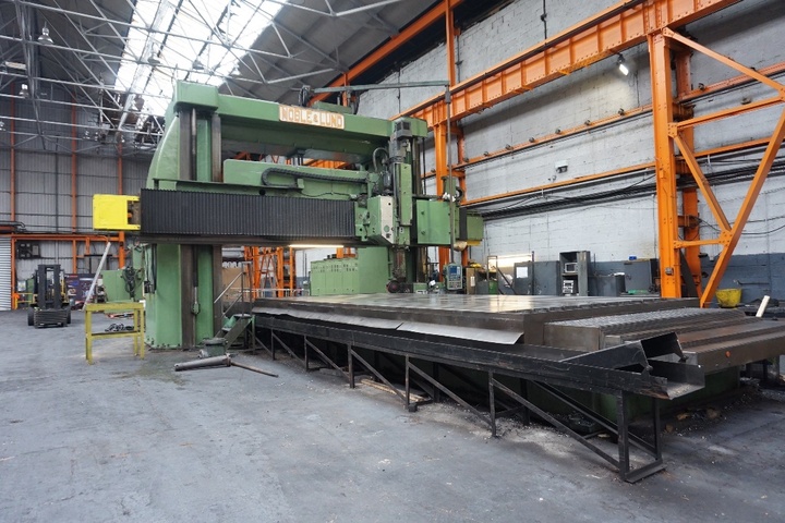 Noble & Lund Model HMA 3-Axis Ram Type CNC Elevating Rail Planomill