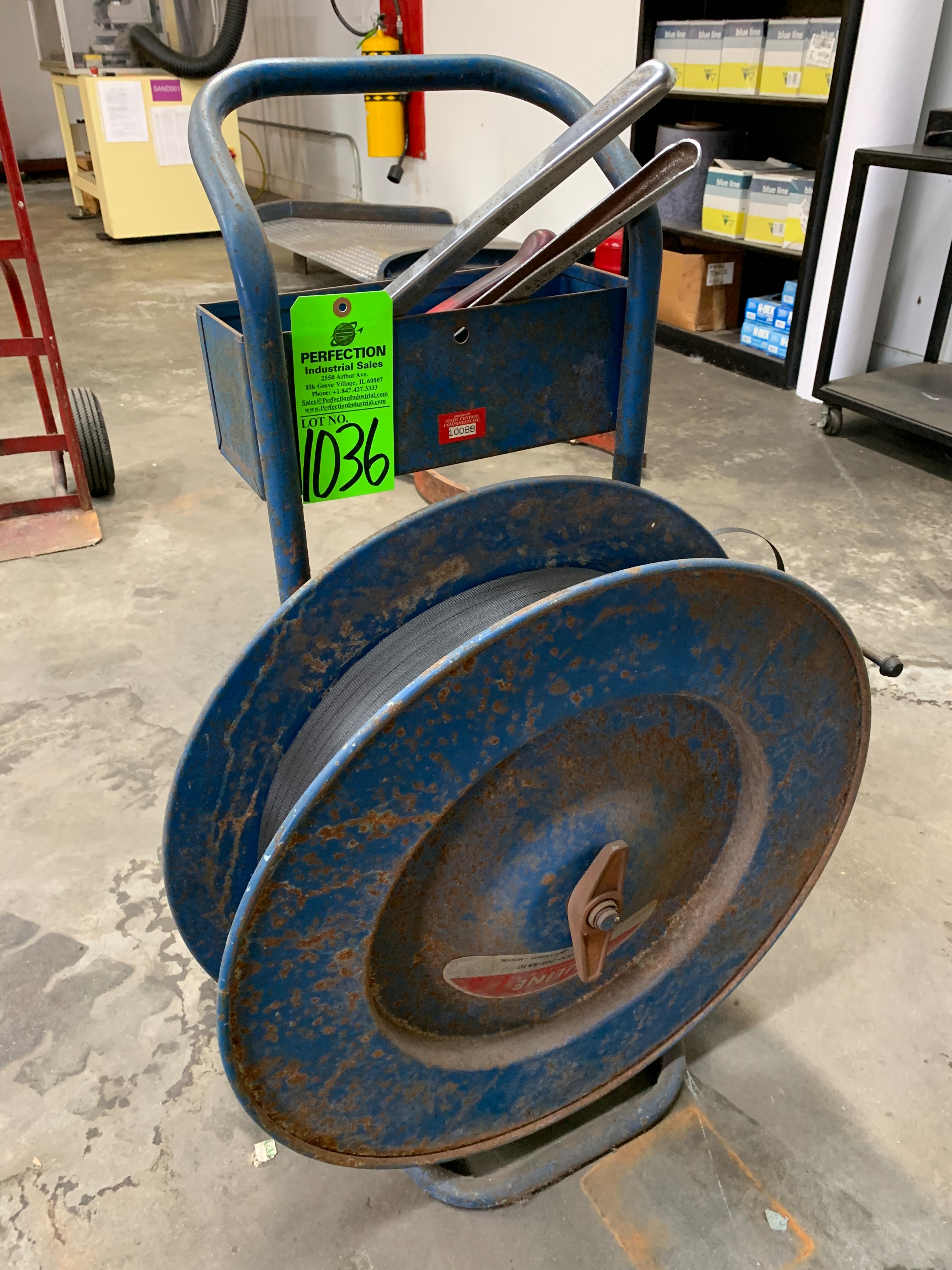 Uline Poly Banding Cart w/ Tools