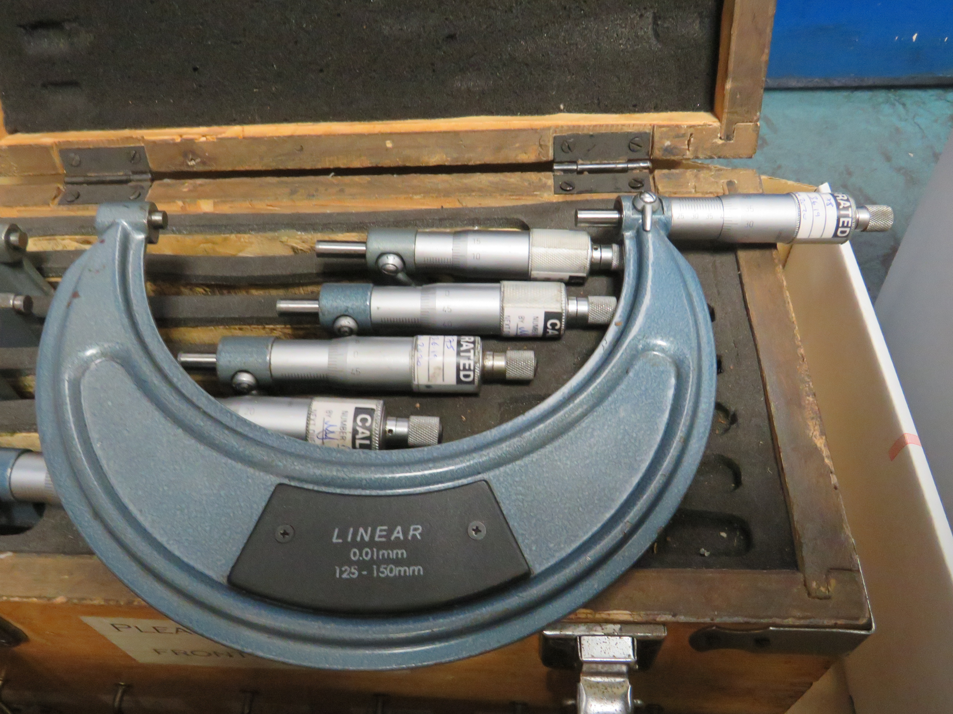 Box Set of Metric Micrometers