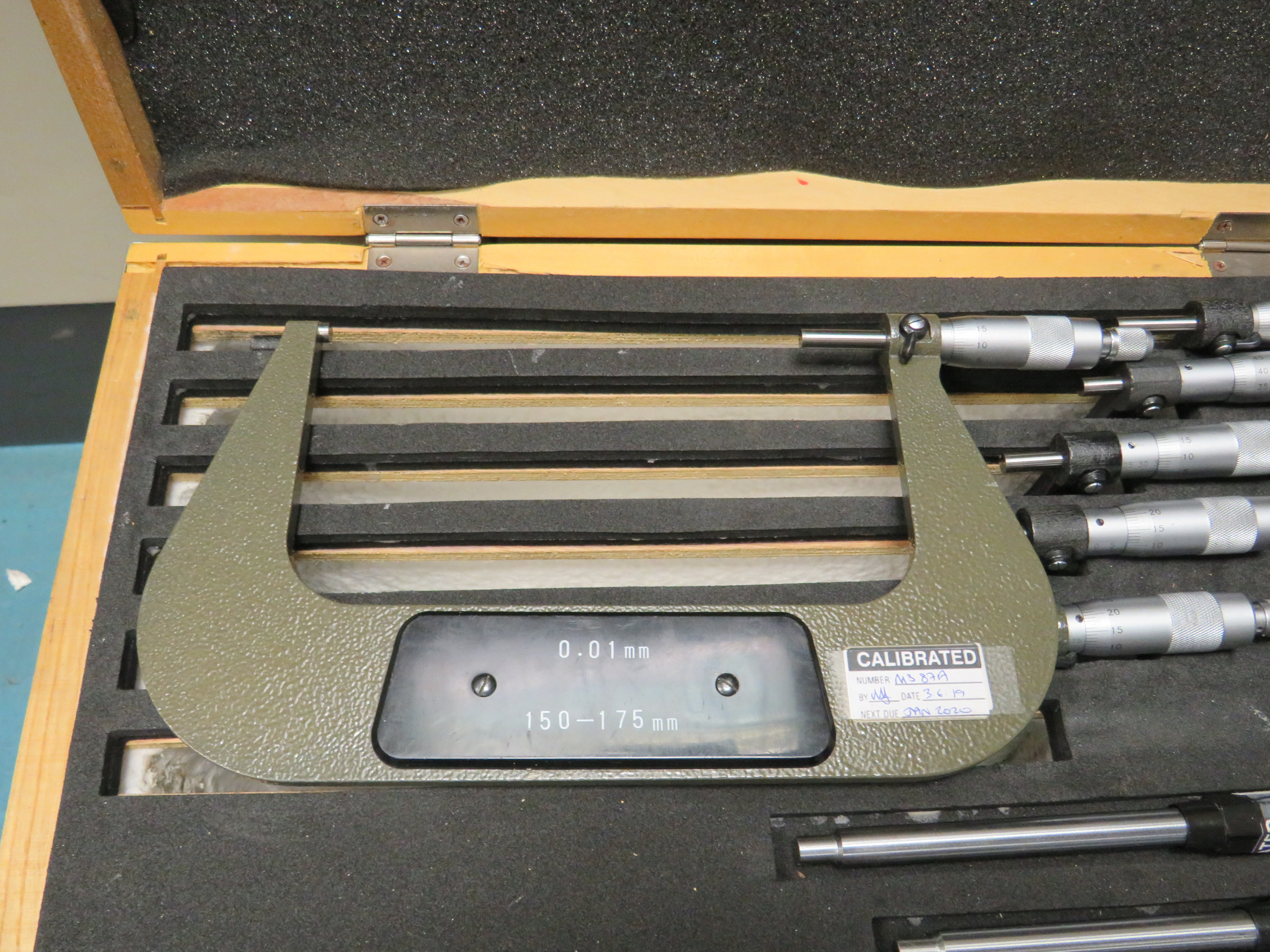 Box of Outside Micrometers Set