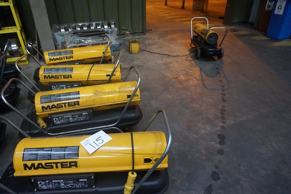 Qty (5) Master B100 CED Blow Heaters