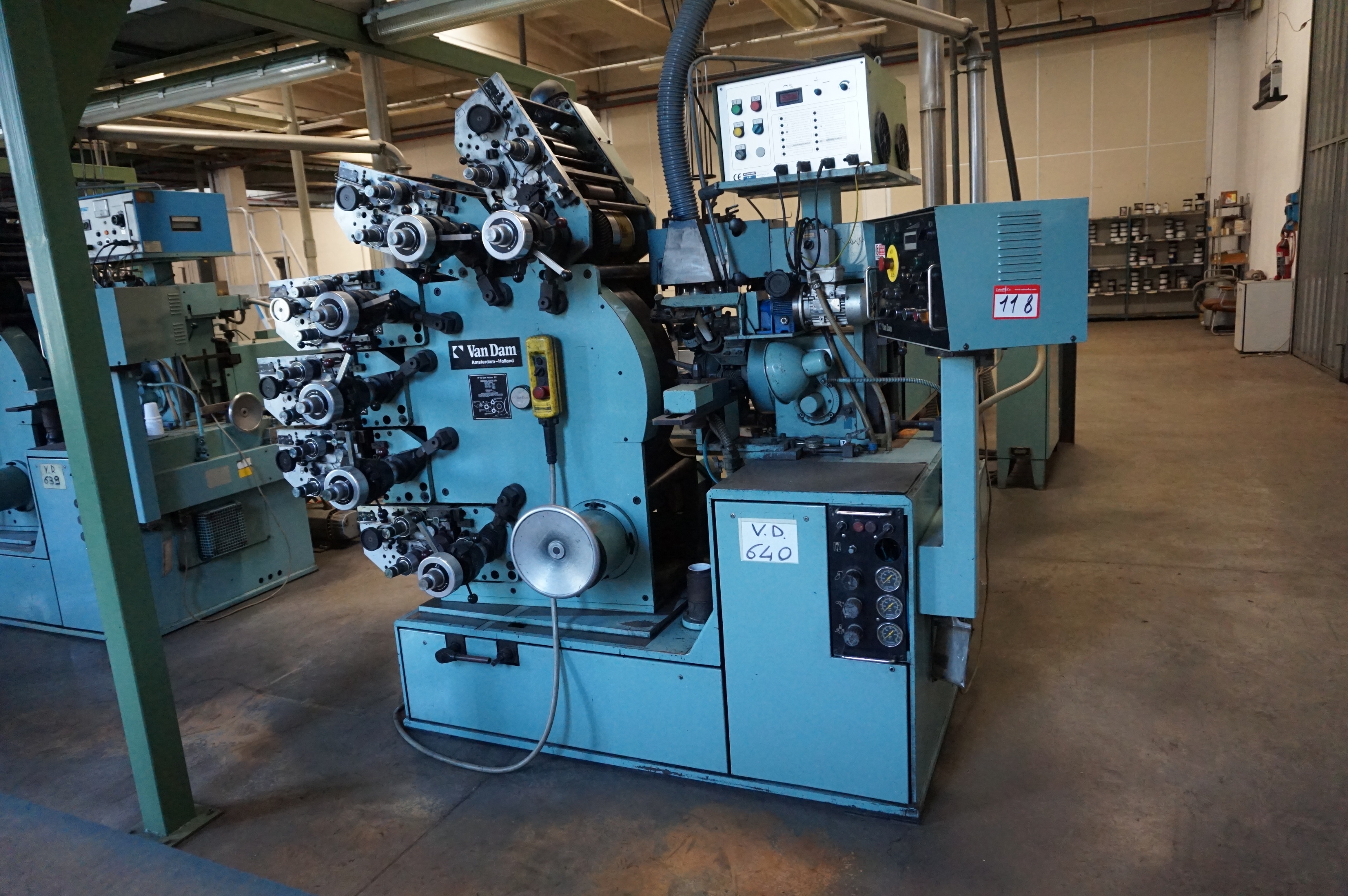 VAN DAM 560UV 6 Colour Dry Offset Cup Printing Machine