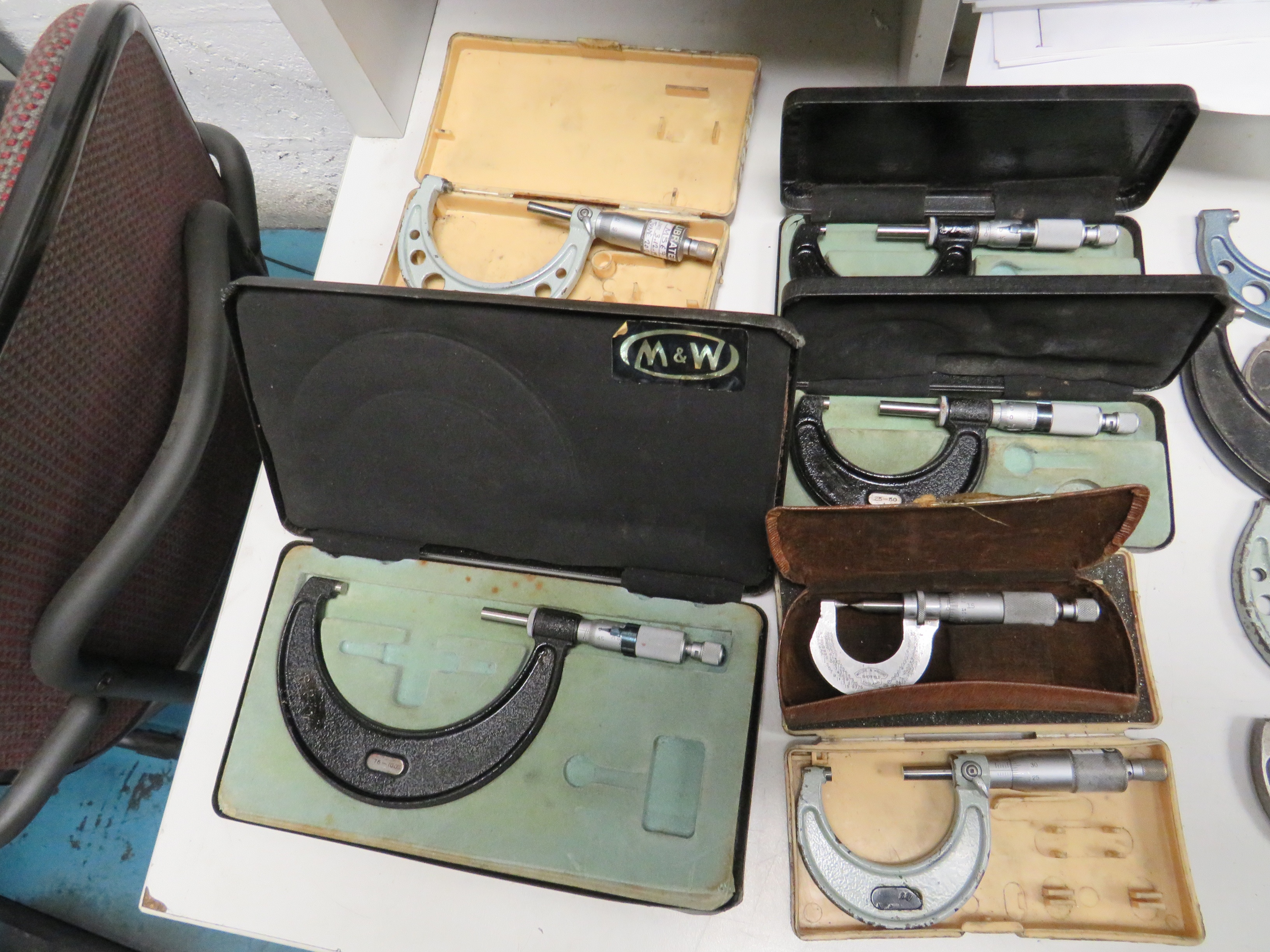 Box of Metric Micrometers