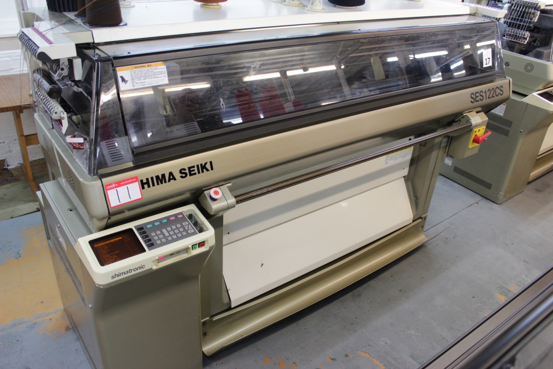 Shima Seiki SES122CS Computerised 5 Gauge Flatbed Knitting Machine