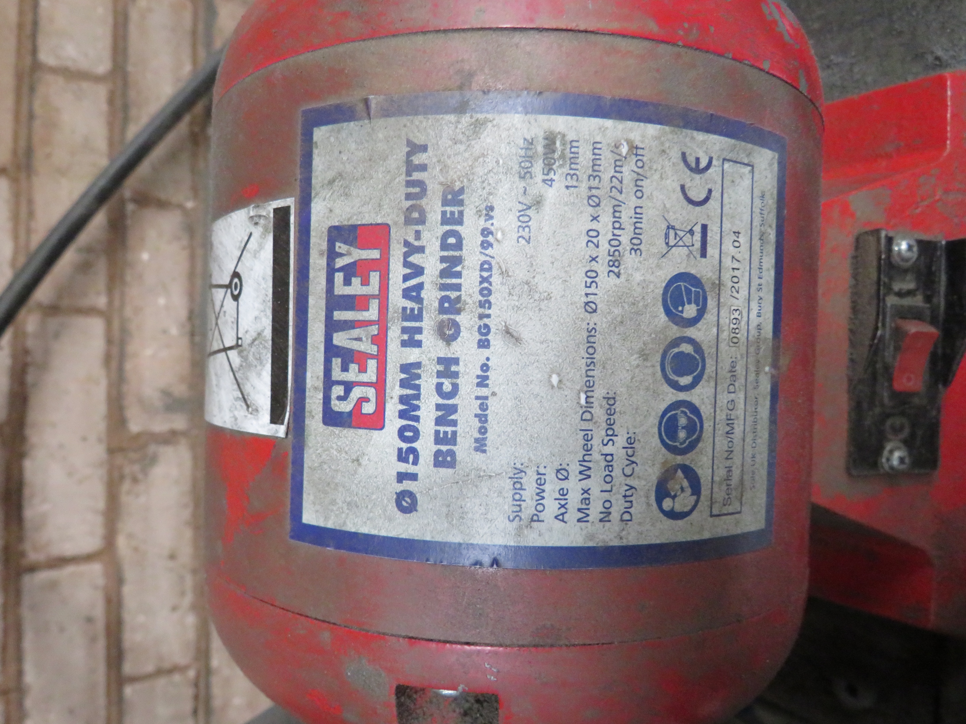 Sealey 6" Heavy Duty Bench Grinder