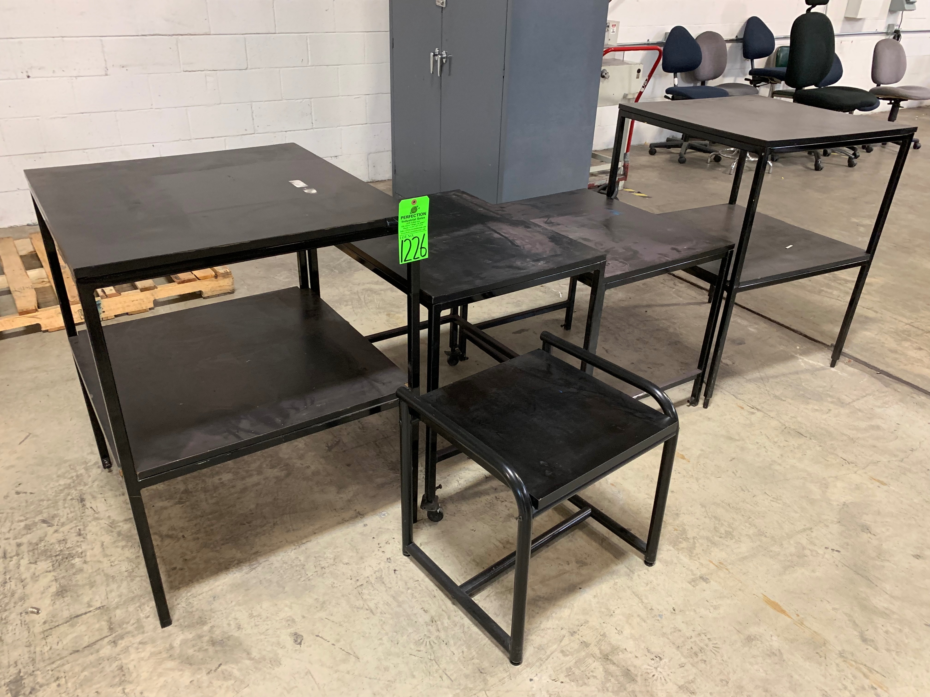Lot of (5) Steel Tables