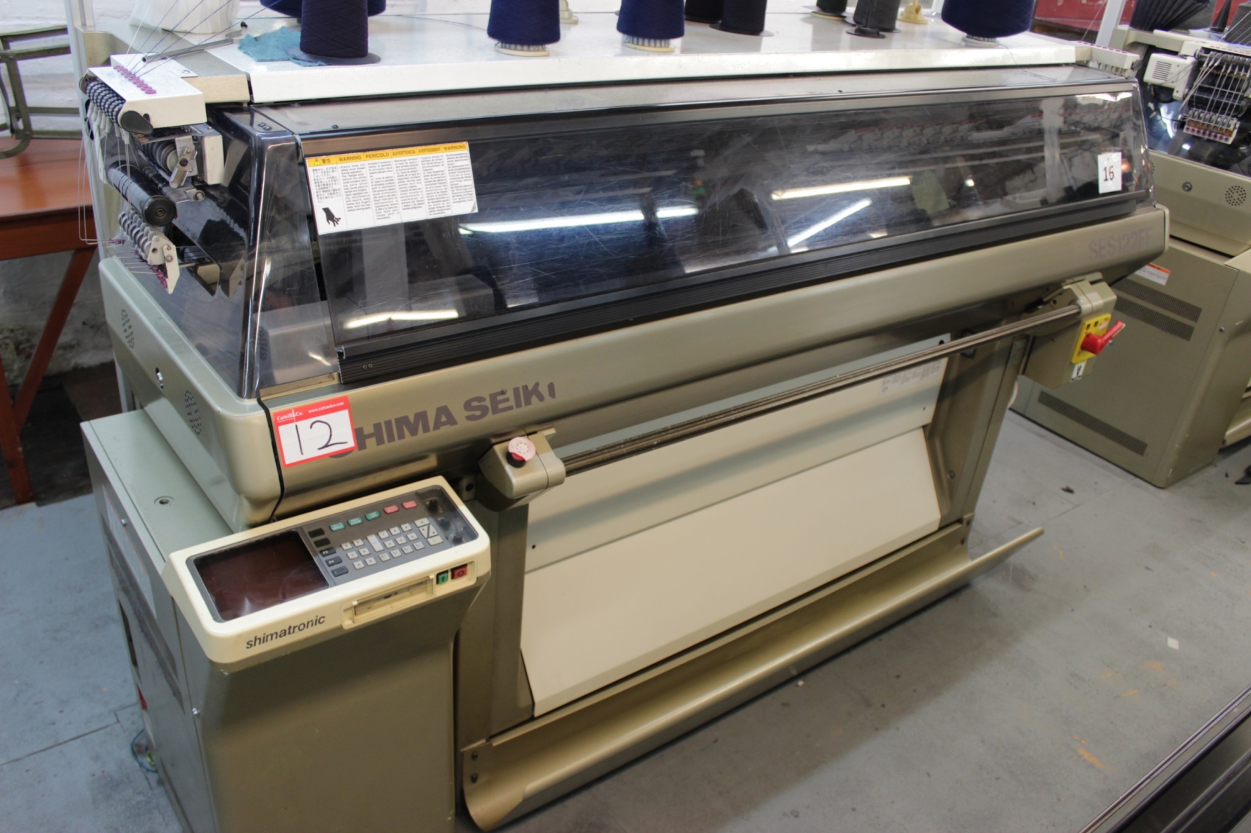 Shima Seiki SES122FF Computerised 10 Gauge Flatbed Knitting Machine