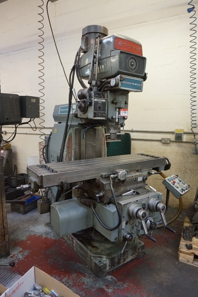 Adcock Shipley 2SV Horizontal Milling Machine