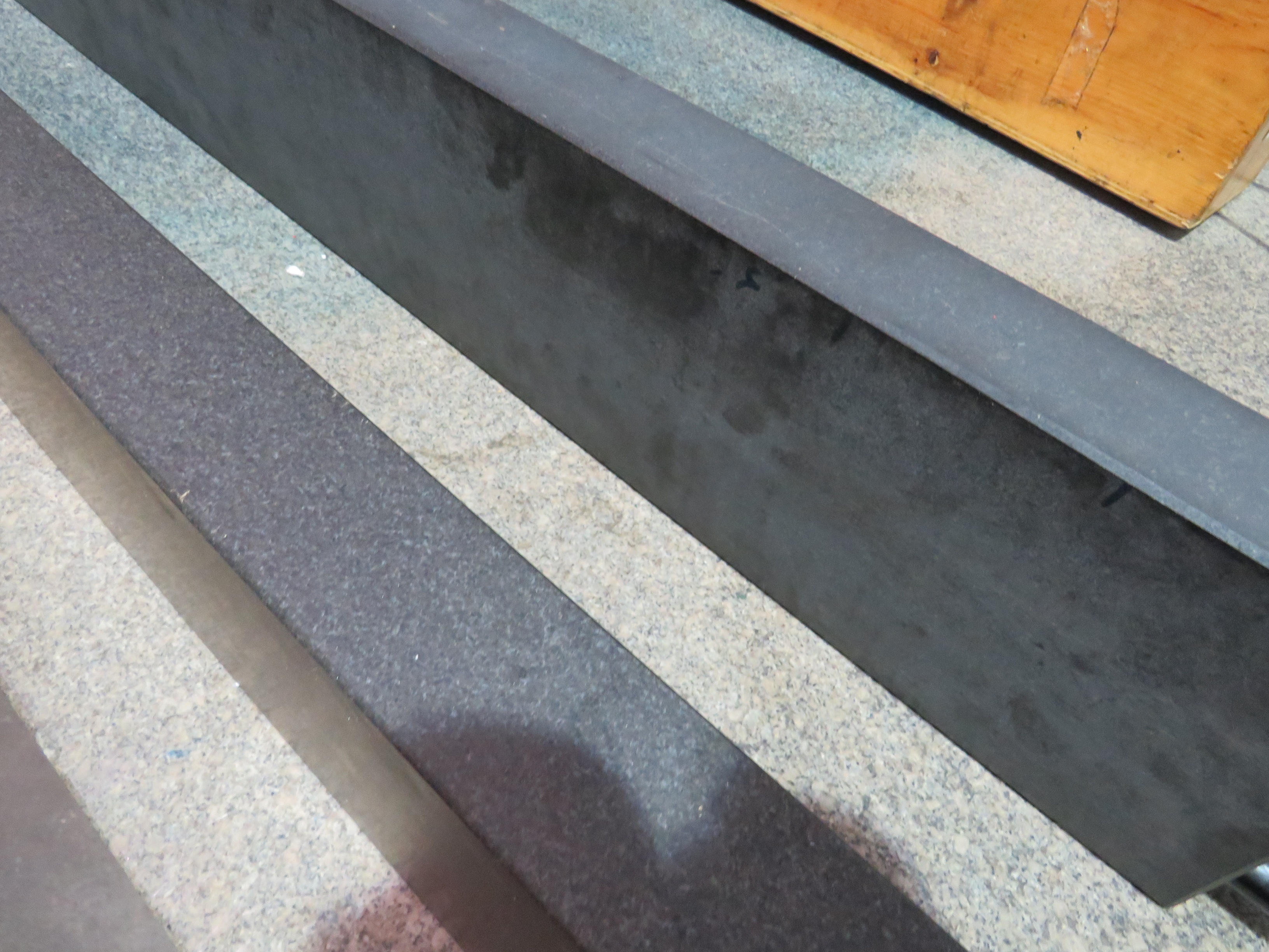 (2) Granite Straight Edges (2) x 1m