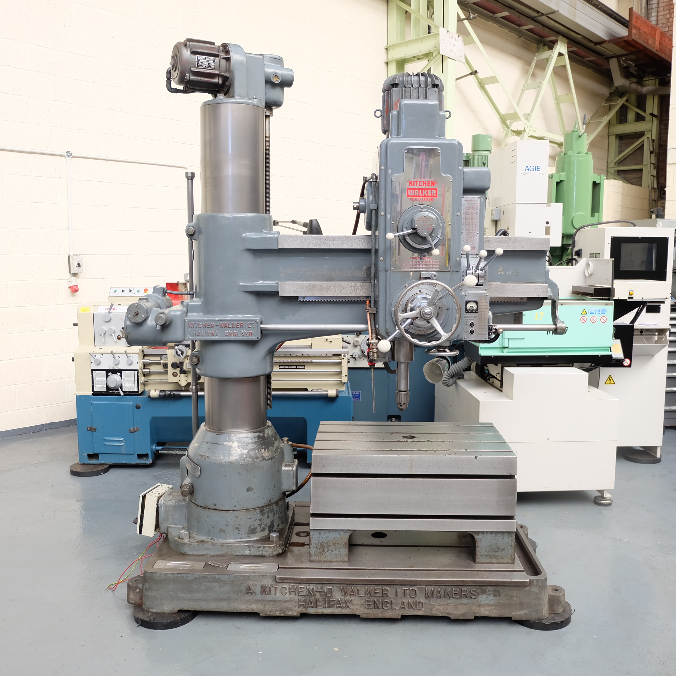 Kitchen & Walker Model 4' E2 Radial Arm Drill