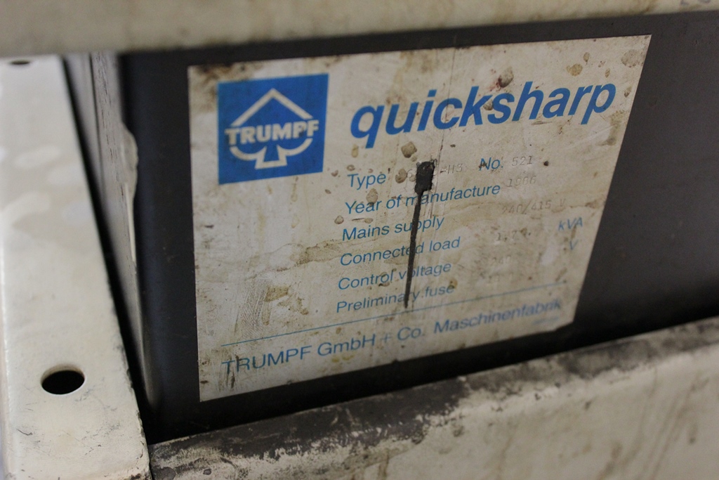Trumpf Quicksharp 6840-H3 Punch Tool Grinder