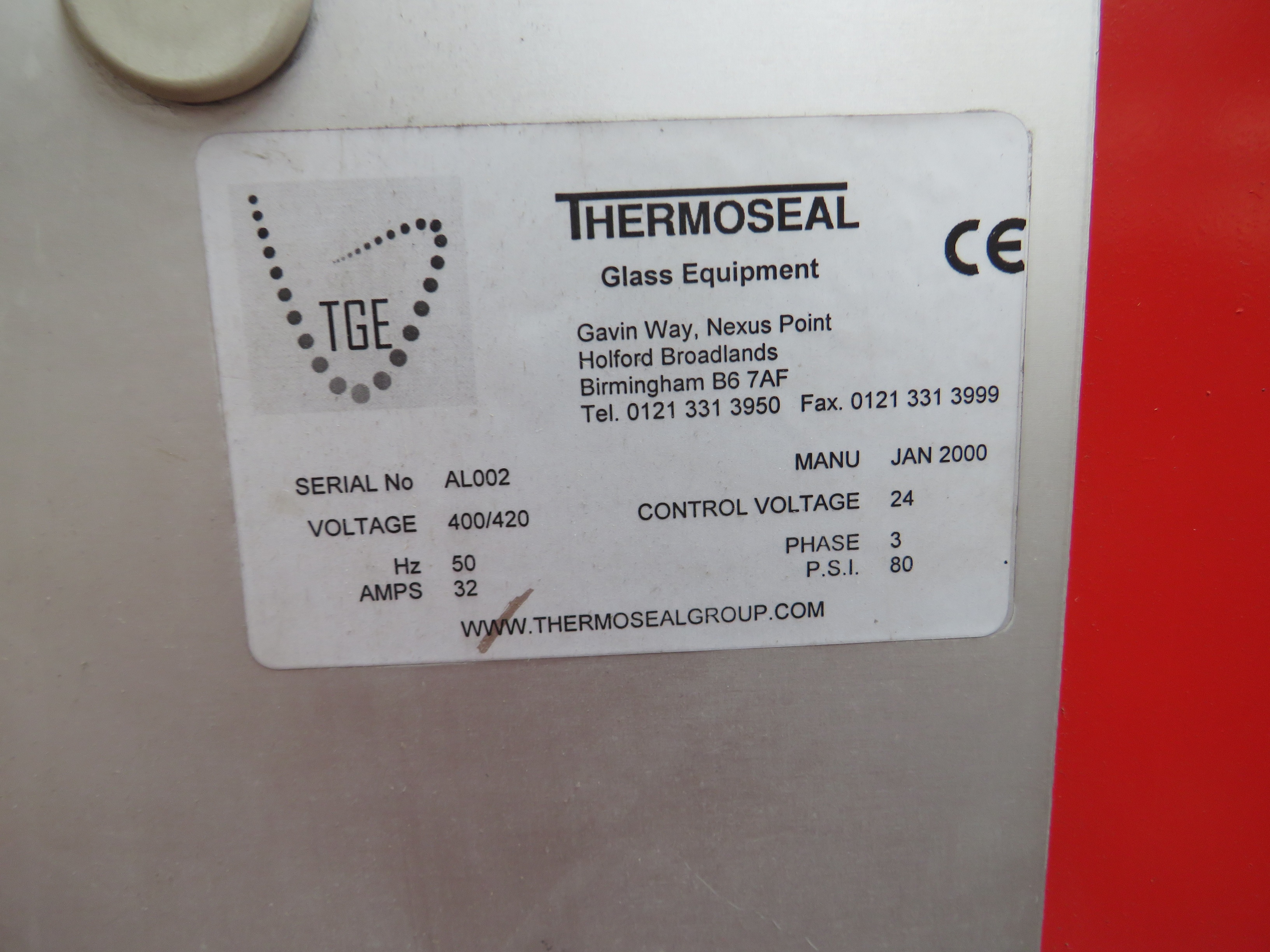 Thermoseal Full 1.6 High 1G Unit Line