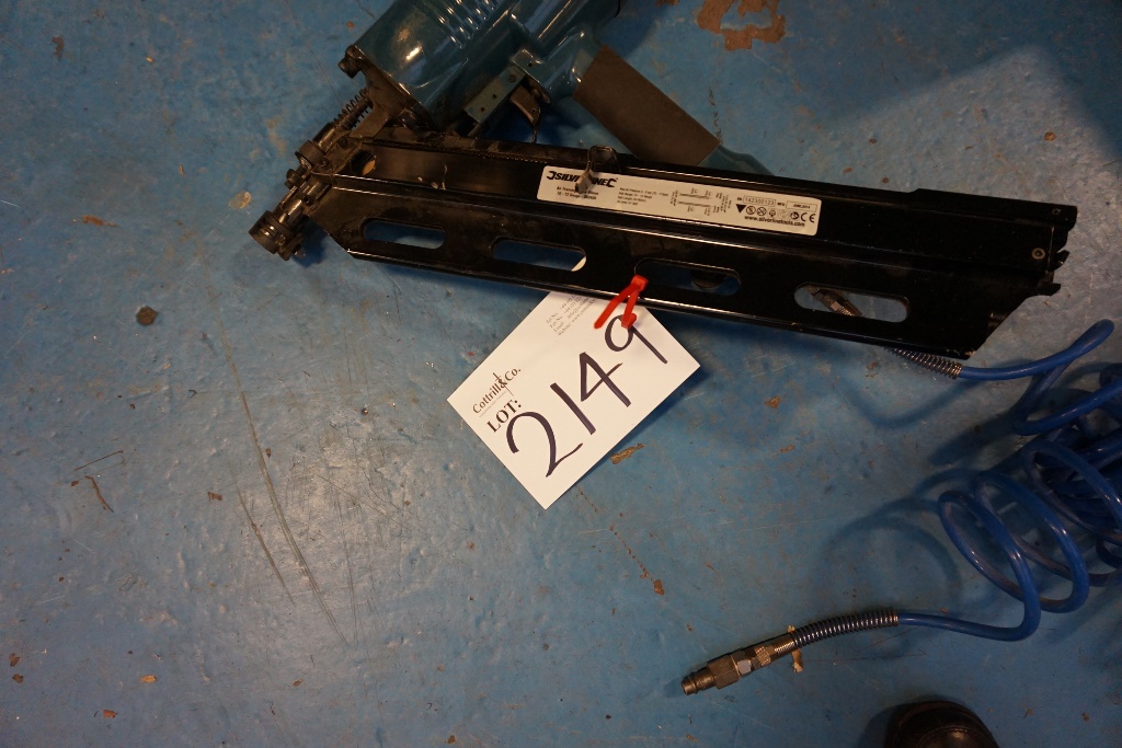 Silverline Air Framing Nail Gun 90mm Capacity